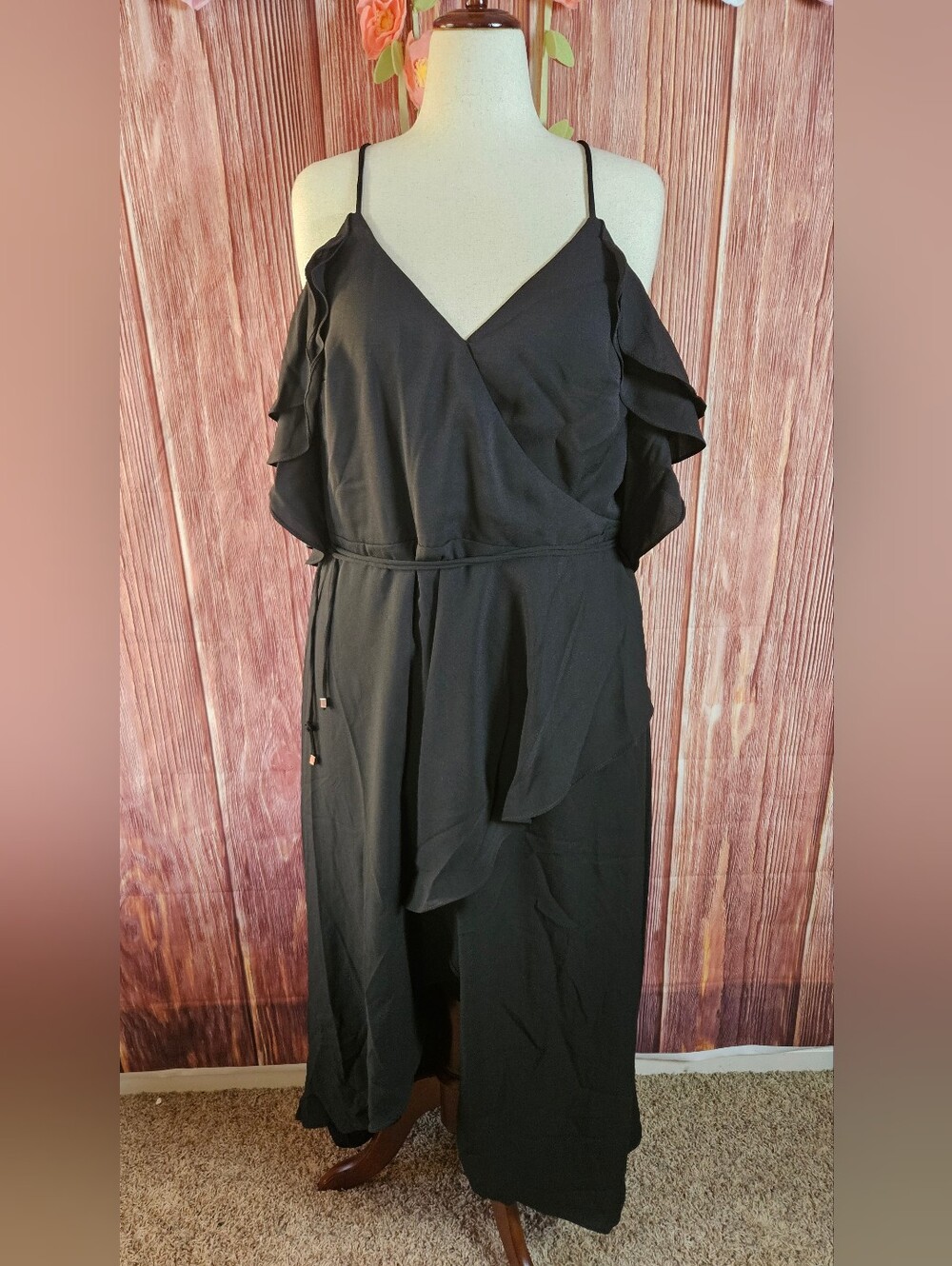 NWT City Chic Miss Jessica Chiffon Maxi Dress Plus Size 18W